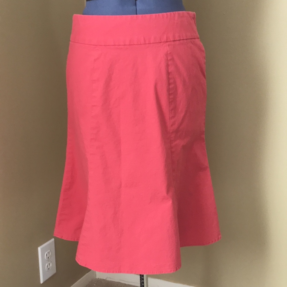Coral A-Line Pencil Skirt Gap 4